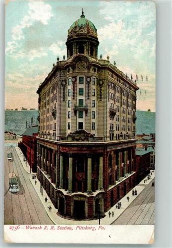 Pittsburgh 1908 Bahnhof Wabash R.r.Station