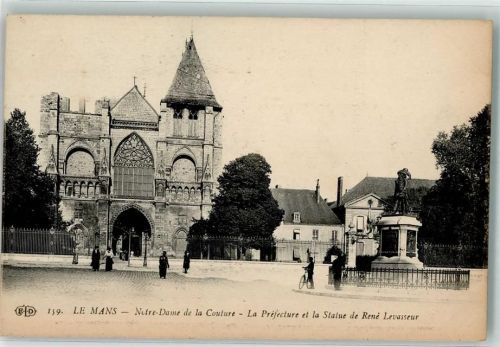Le Mans 1917 Kirche Notre Dame Denkmal Rene Levasseur Feldpost WK I