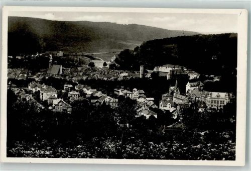 Hann Münden 1930 mit Kirche St. Blasius und St. Elisabeth