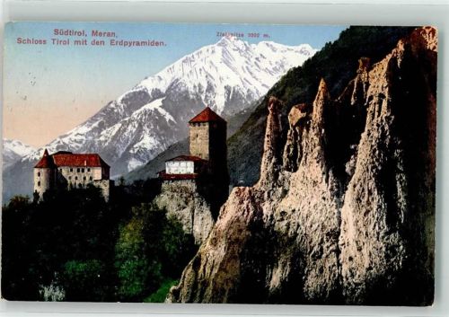 Dorf Tirol 1913 Schloss Tirol Erdpyramiden
