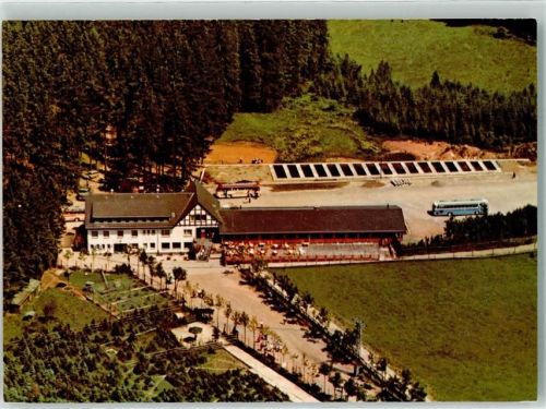 Oberhundem Waldhau Hirschgehege Fliegeraufnahme Omnibus