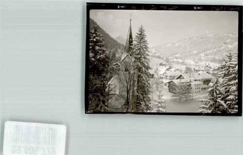 Hindelang Winter Ort handschriftlich Foto Original aus Archiv eines Ansichtskartenverlags