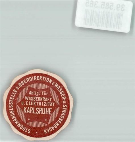 Karlsruhe Stromhandelsstelle der Oberdirektion des Wasser- und Strassenbaues