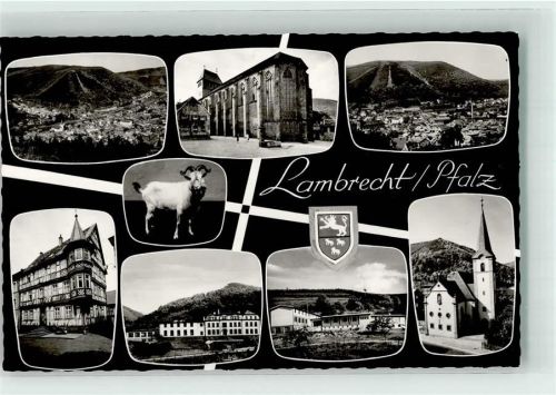 Lambrecht mit Klosterkirche St. Lambrecht Kath. Kirche Zollhaus Textilfachschule