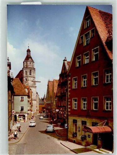 Weißenburg Rosenstraße Kirche Auto Hotel Rose ApothekenGeschäft Kinder Ort handschriftlich Foto Original aus Archiv eines Ansichtskartenverlags