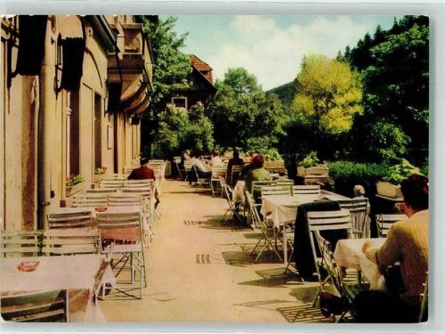 Kipsdorf Terrasse des Cafe Pietzsch Fotograf Kallmer