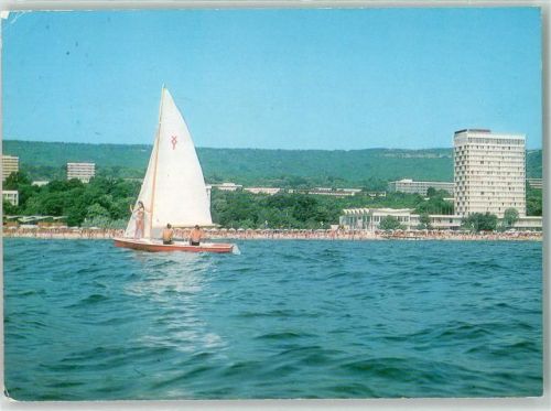 Varna Slatni Pjassazi Goldstrand Meer Segelboot Hotel Strand Urlaub
