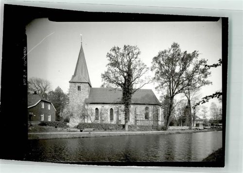 Bippen Kirche Ort handschriftlich Foto Original aus Archiv eines Ansichtskartenverlags