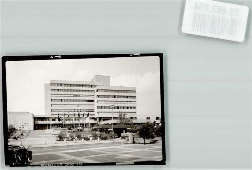 Sindelfingen Rathaus Fahnen Fahrrad Platz Ort handschriftlich Foto Original aus Archiv eines Ansichtskartenverlags