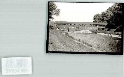 Tiengen Holzbrücke Foto Original aus Archiv eines Ansichtskartenverlags