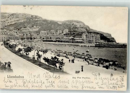 Llandudno 1904 Schwimmbad Strand