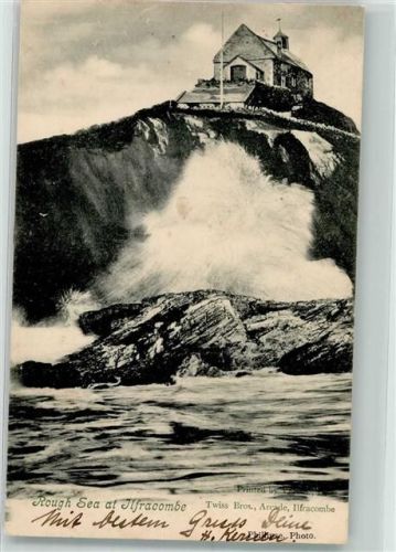 Ilfracombe 1904 Raue See Kirche