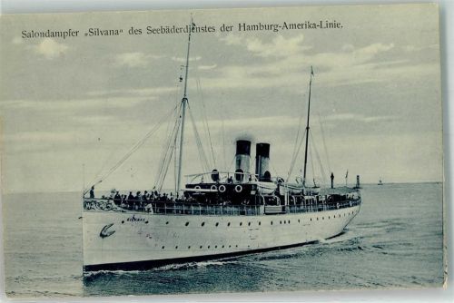Bordstempel 26. Mai 1912 Schnelldampfer Silvana Hamburg-Amerika-Linie