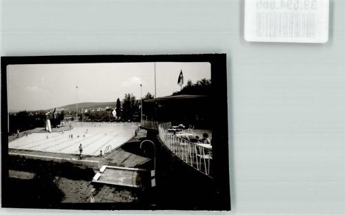 Erlenbach Ort handschriftlich Schwimmbad Foto Original aus Archiv eines Ansichtskartenverlags