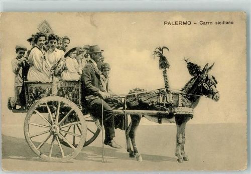Palermo Tracht Sizilianischer karren