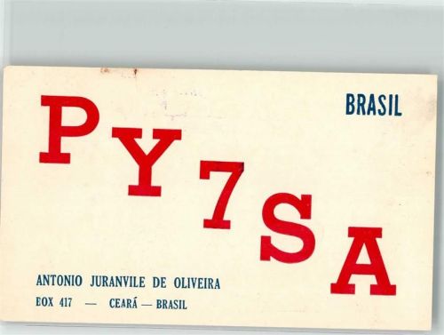 Rio de Janeiro Amaterufunk QSL Karte Ceara