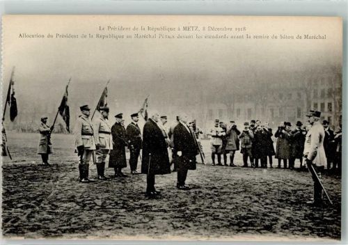 Metz Präsident der Republik 8.12.1918 WK I