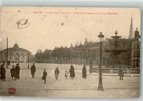 Troyes 1910 Le Boulevard Gambetta