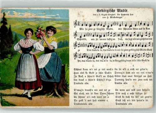 Gebörgische Madle von H. Mückenberger Tracht