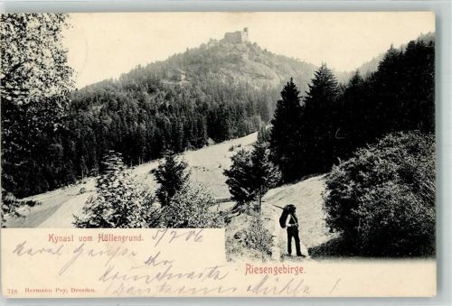 Kynast 1906 Burg Ruine Höllengrund