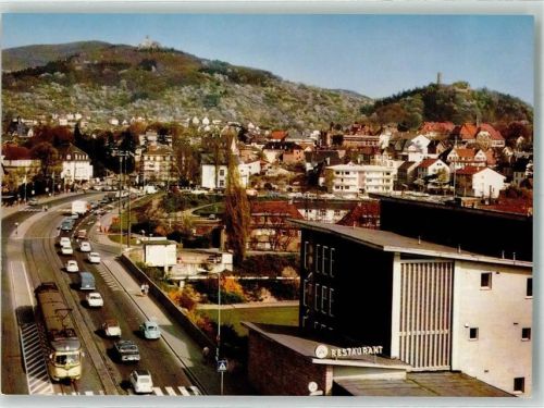 Weinheim mit W.S.C. Wachenburg und Burgruine Windeck Straßenbahn