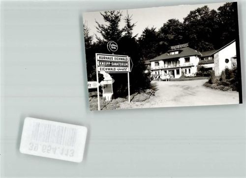 Nunkirchen Kurhaus Eichenwald Kneipp Sanatorium Grill Gasthaus Ort handschriftlich Foto Original aus Archiv eines Ansichtskartenverlags