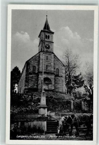 Langensoultzbach Kirche Denkmal Ehrenmal