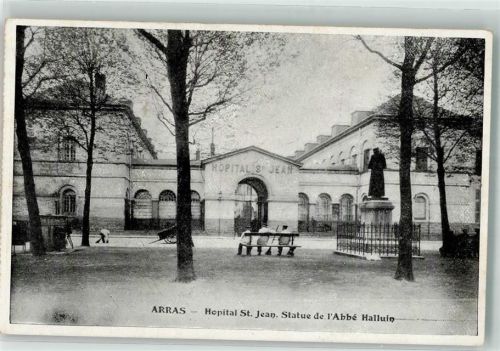 62000 Arras 1915 - Krankenhaus Denkmal Abbe Halluin Feldpost WK I