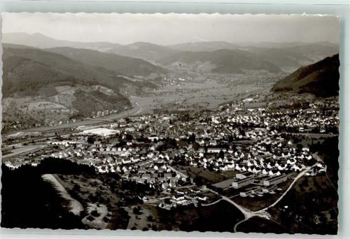 Haslach Blick auf die Stadt Ort handschriftlich Foto Original aus Archiv eines Ansichtskartenverlags