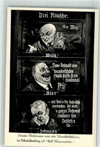 Schieder-Schwalenberg Gasthaus Künstlerklause Innenmalerei