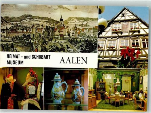 Aalen Heimatmuseum Schubart Museum Fachwerkhaus Puppen Stube Tracht Kanne Kirche