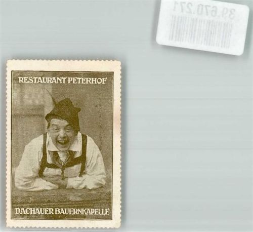 Dachau Restaurant Peterhof Dachauer Bauernkapelle Mann Tracht