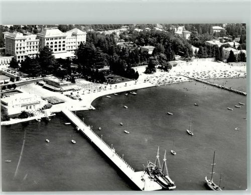 Portoroz Hafen Hotel Fliegeraufnahme