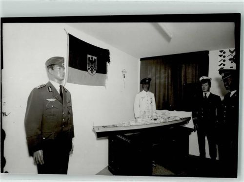 Oberreute Museum Stüble Puppen Militär Fahne Adler Uniform Auszeichnung Orden Schiff Mütze Wimpel Ort handschriftlich Foto Original aus Archiv eines Ansichtskartenverlags