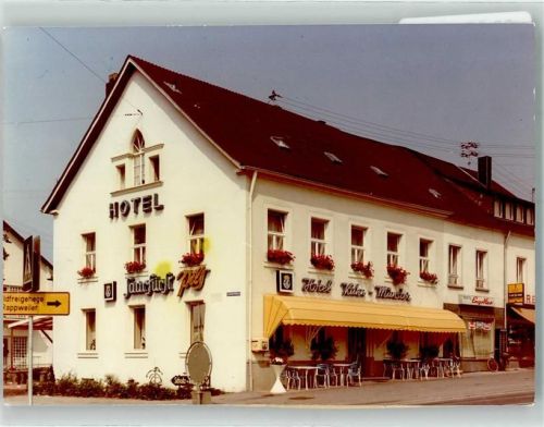 Nunkirchen Hotel Kuhn Münster Saarfürst Pils Wegweiser Geschäfte Ort handschriftlich Foto Original aus Archiv eines Ansichtskartenverlags