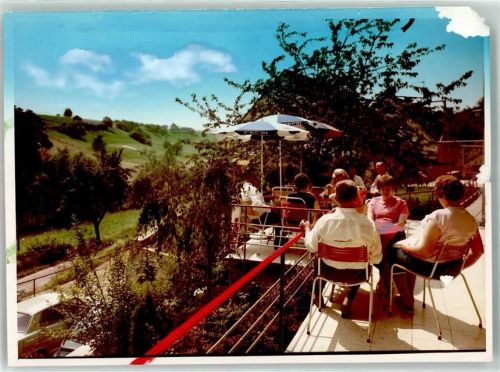 Niederweiler Gasthaus Rotbrust Foto Original aus Archiv eines Ansichtskartenverlags