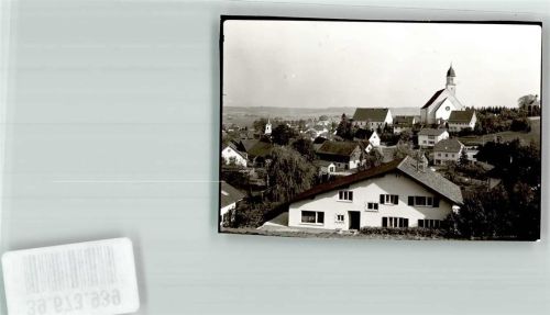 Grönenbach Kirche Ort handschriftlich Foto Original aus Archiv eines Ansichtskartenverlags