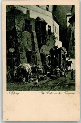 Die Post vor der Traverne Postkutsche Verlag Hermann A. Wiechmann Nr. 284