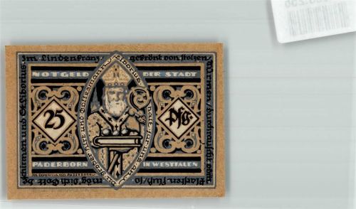Paderborn 1920 25 Pfennig Du großer Hirte u. Gottesmann Liborius halt für uns an