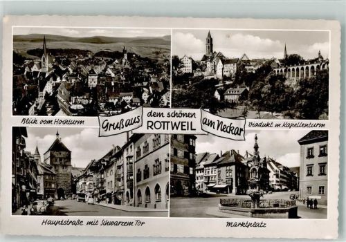 Rottweil Viadukt Kapellenturm Marktbrunnen Schwarzes Tor VW Käfer