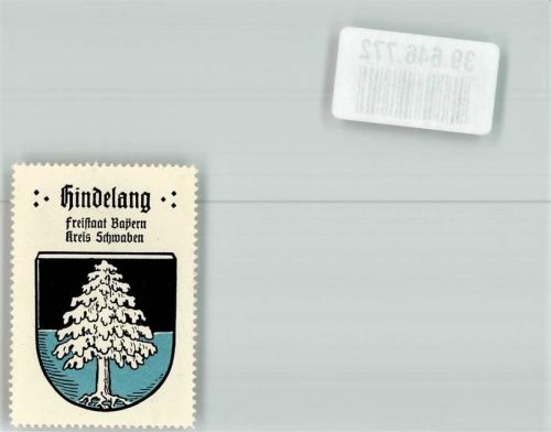 Hindelang Wappen Freistaat Bayern Kreis Schwaben Baum Schwaru Blau Weiß Kaffee Hag
