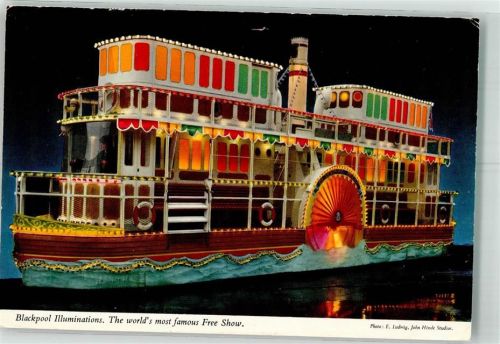 Blackpool Illuminations Lichterfest Raddampfer