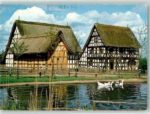 Kommern Rheinisches Freilichtmuseum Beschriftung auf der Bildseite