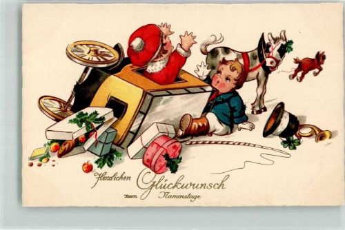 Namenstag Glückwunsch Kinder Horn M.S.i.B. 2151 Allg 2179 Neuj.