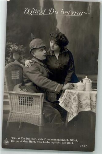 1915 Frau Spruch Wärst Du bei mir NPG Nr.12696