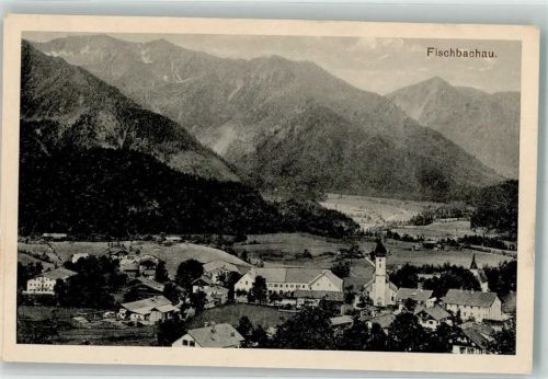Fischbachau mit Kirche St. Martin Verlag August Zerle 2152 B