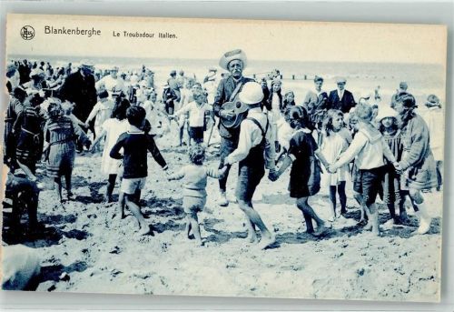 Blankenberghe Schwimmbad Strand le Troubadour