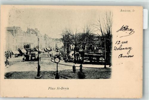 Amiens 1900 Straßenbahn Place St-Denis