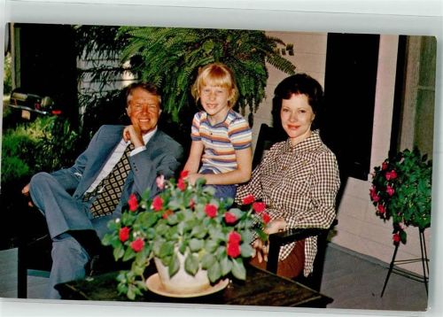 Jimmy Cather Rosalynn u. Tochter Amy auf Mutter Allie`s Terrasse