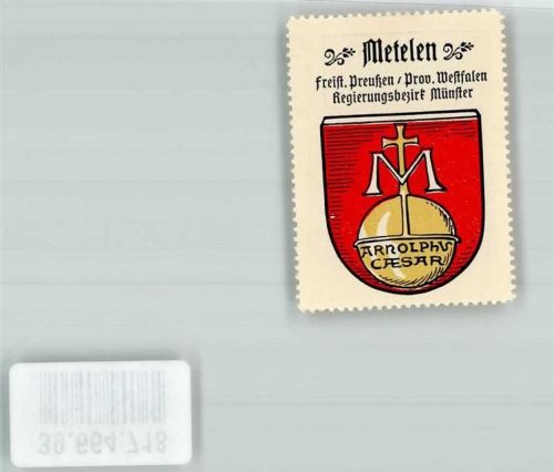 Metelen Wappensammelmarke Kaffee Hag Nr. 22